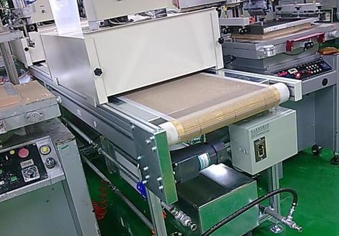 Teflon conveyor belt on conveyor